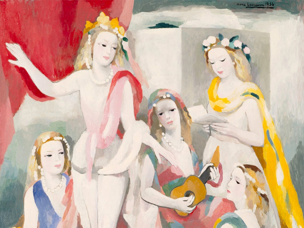 LA REPETICION -MARIE LAURENCIN- (1883-1956) Frag. Ctro Pompidou