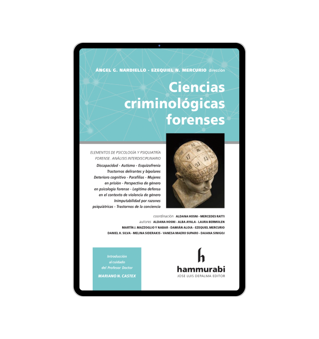 Ciencias criminológicas forenses/ Nardielo, Ángel; Mercuri, Ezequiel.-- Buenos Aires: Hammurabi, 2023.-- 280 p.-- ISBN: 978-987-805-456-8