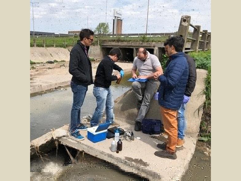 Arroyo Claro. Realizaron muestreos para analizar contaminación