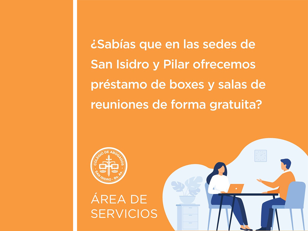 Préstamo gratuito de boxes y salas de reuniones para atención profesional