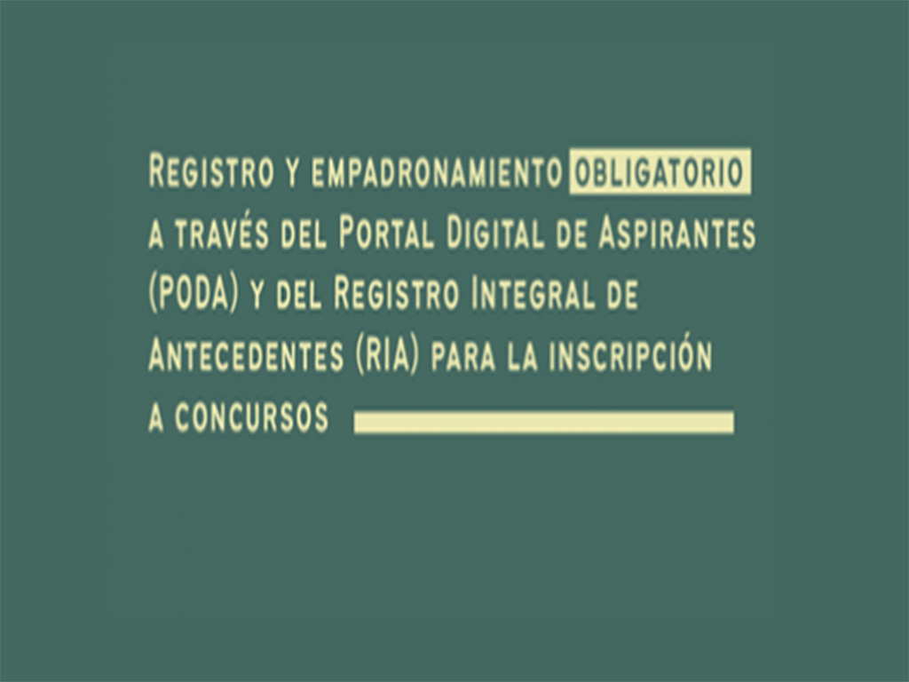 Consejo de la Magistratura. Registro y re empadronamiento obligatorio, 15/2 al 31/3/22