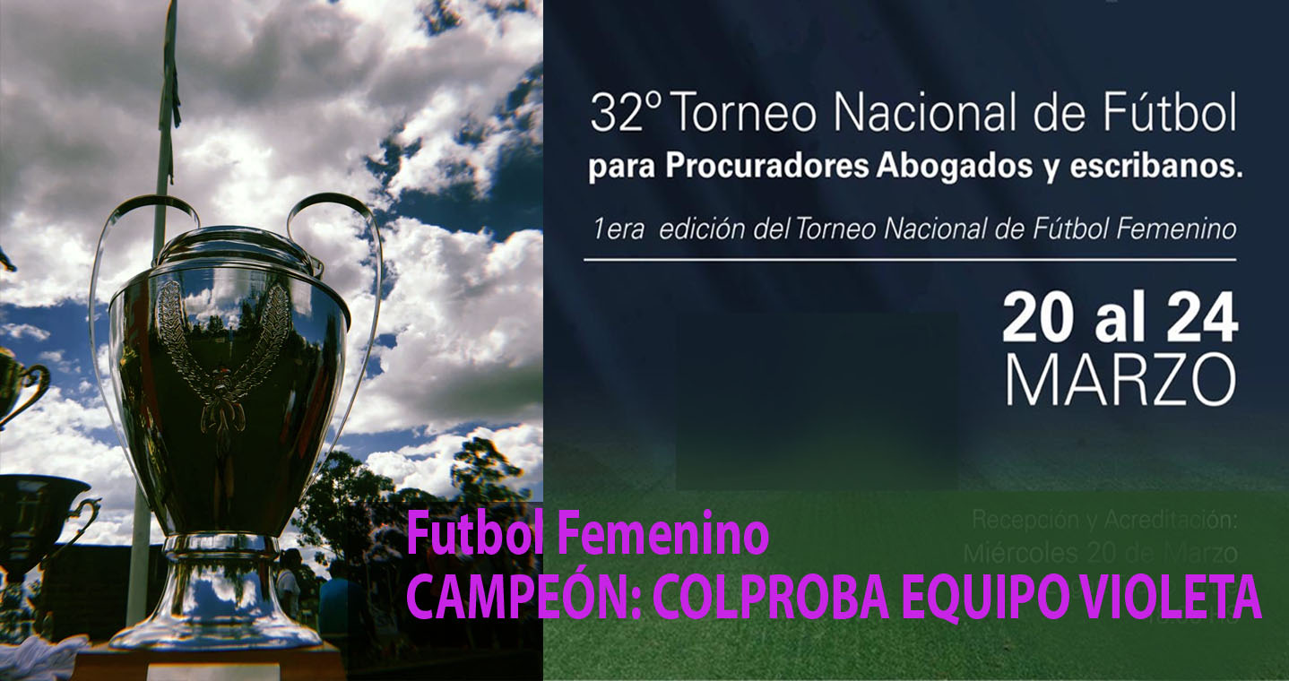 Futbol femenino. COPROBA Equipo VIOLETA, campeón 7