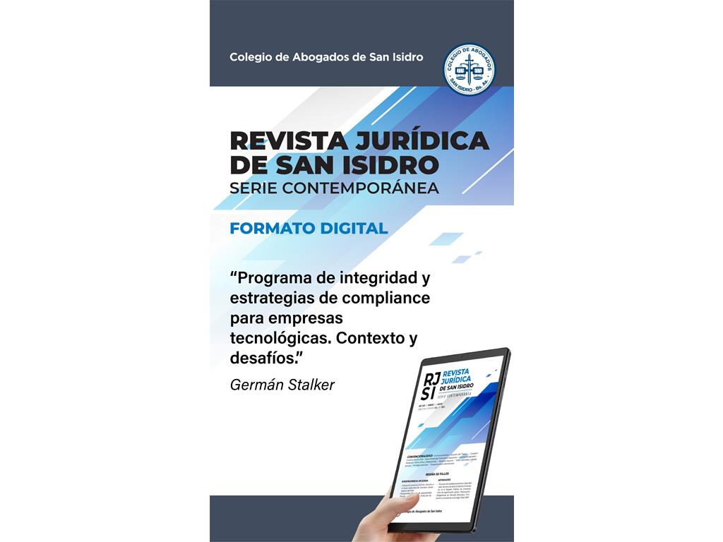 Stalker, Germán (2023).Programa de integridad y estrategias de compliance para empresas tecnológicas. Contexto y desafíos