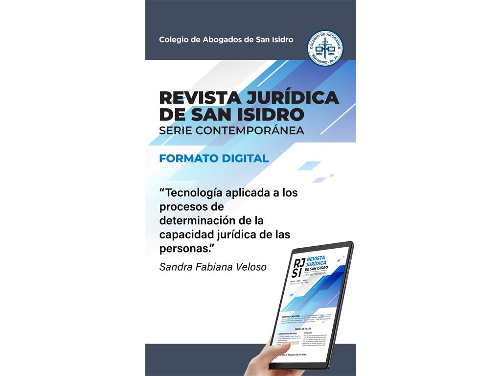 Veloso, Sandra Fabiana (2023). Tecnología aplicada a los procesos de determinación de la capacidad jurídica de las personas.