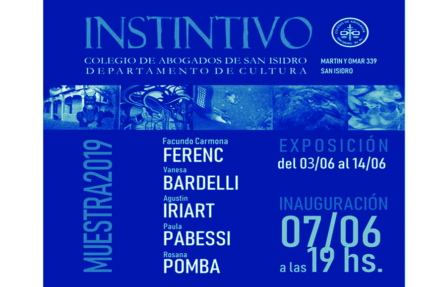 Instintivo. Muestra del 3 al 14/6/2019