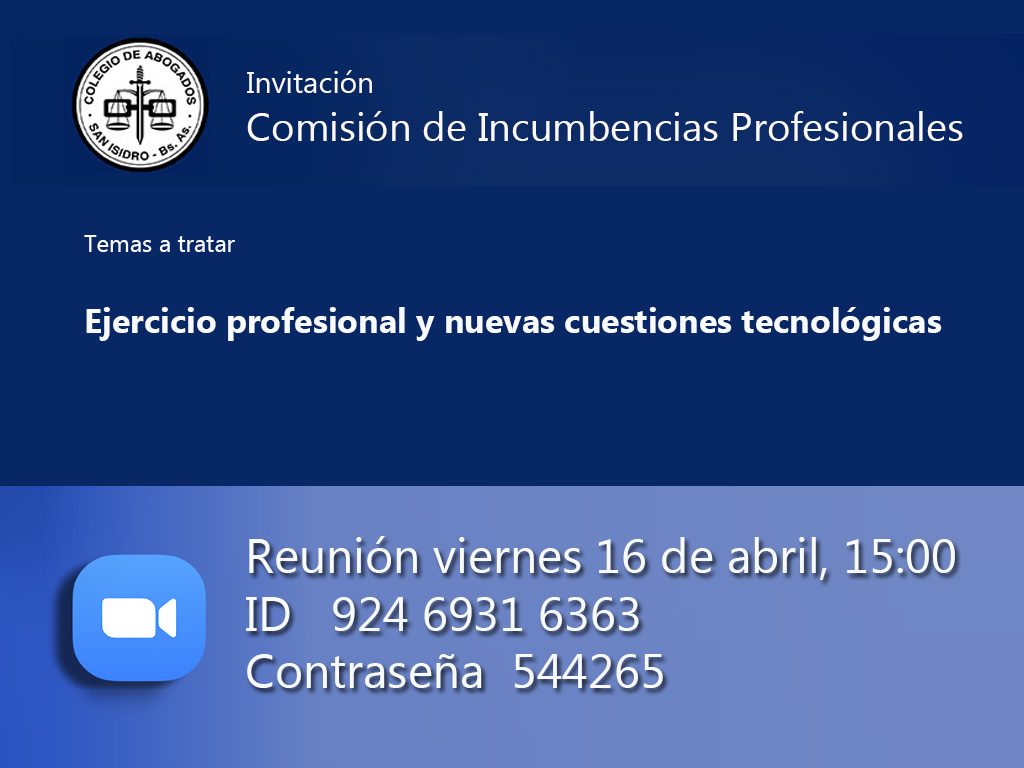 Reunión: viernes 16 de abril de 2021, 15:00