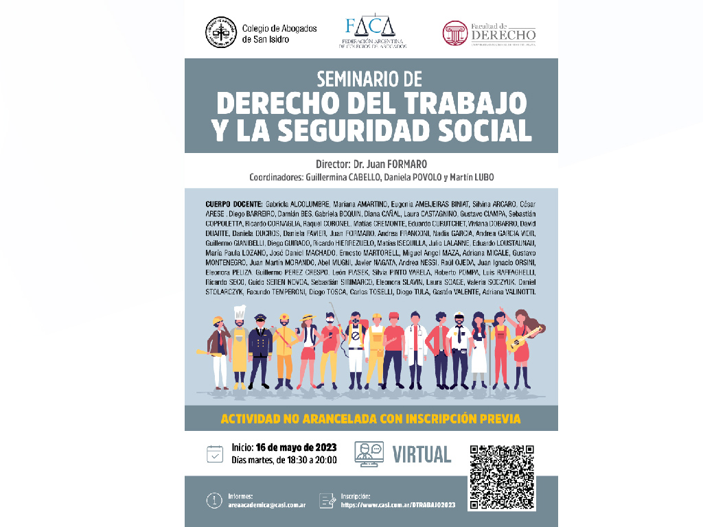 Seminario de Derecho del Trabajo y la Seguridad Social. Virtual