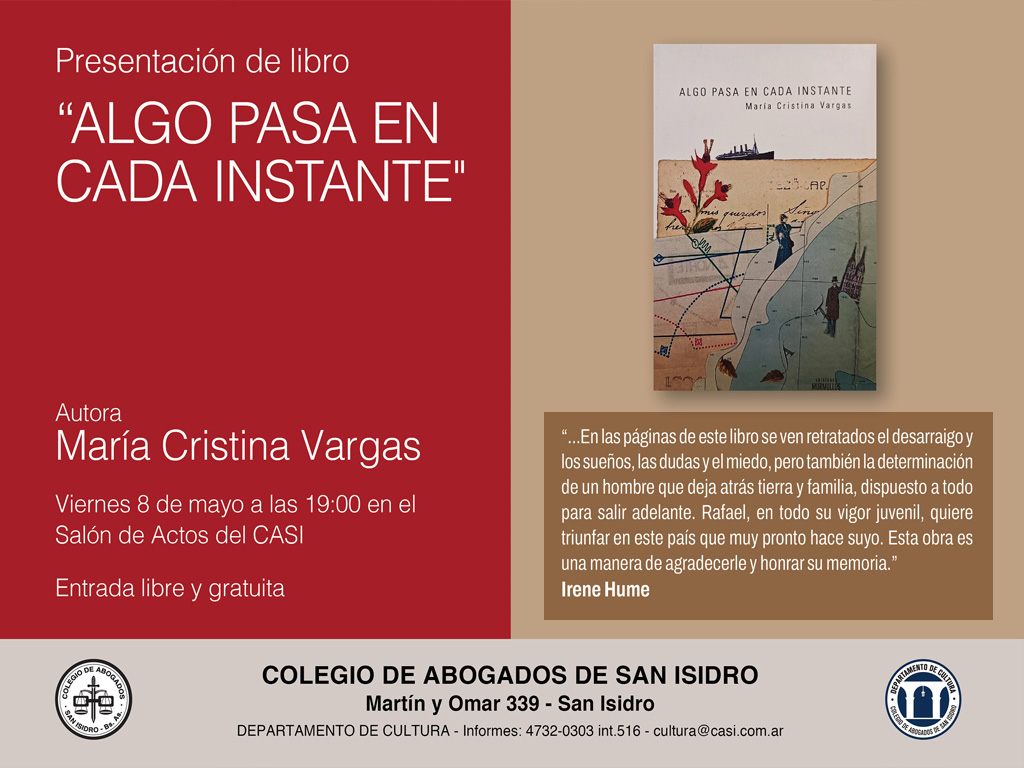 Libros| Algo pasa en cada instante