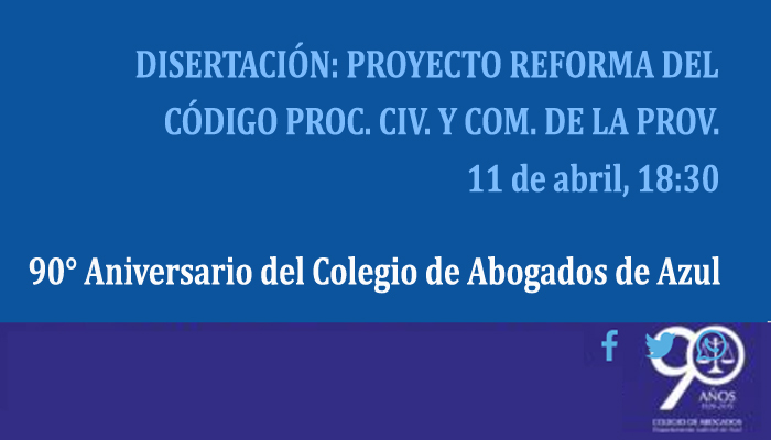 90° Aniversario del Colegio de Abogados de Azul 