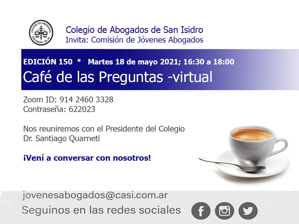 Café de las Preguntas n° 150