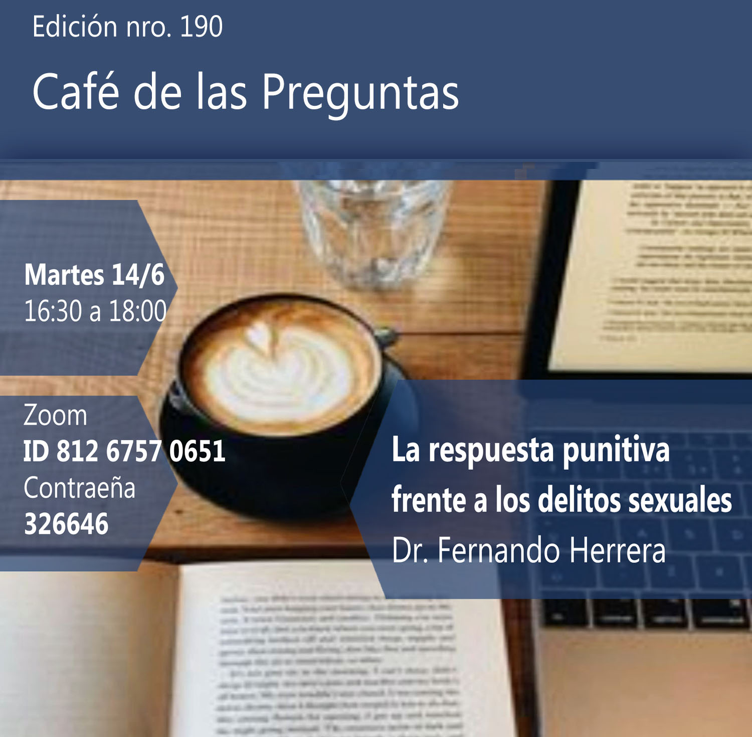 Café de las Preguntas CXC: martes 14/6/22, 16:30 -virtual-
