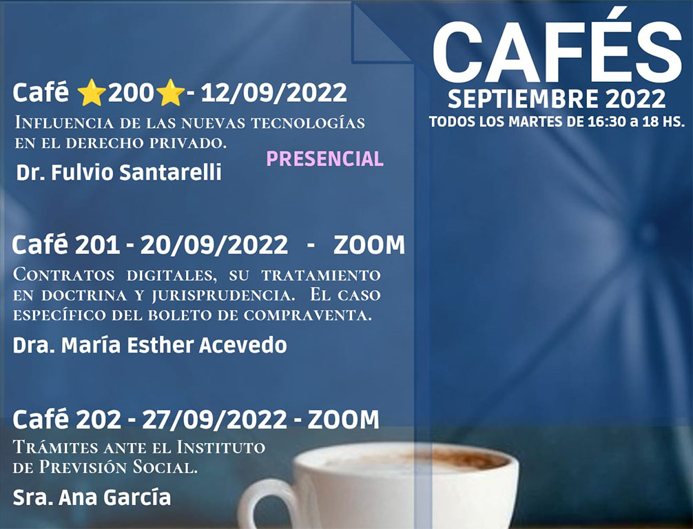 Anticipos del Café de las Preguntas para septiembre