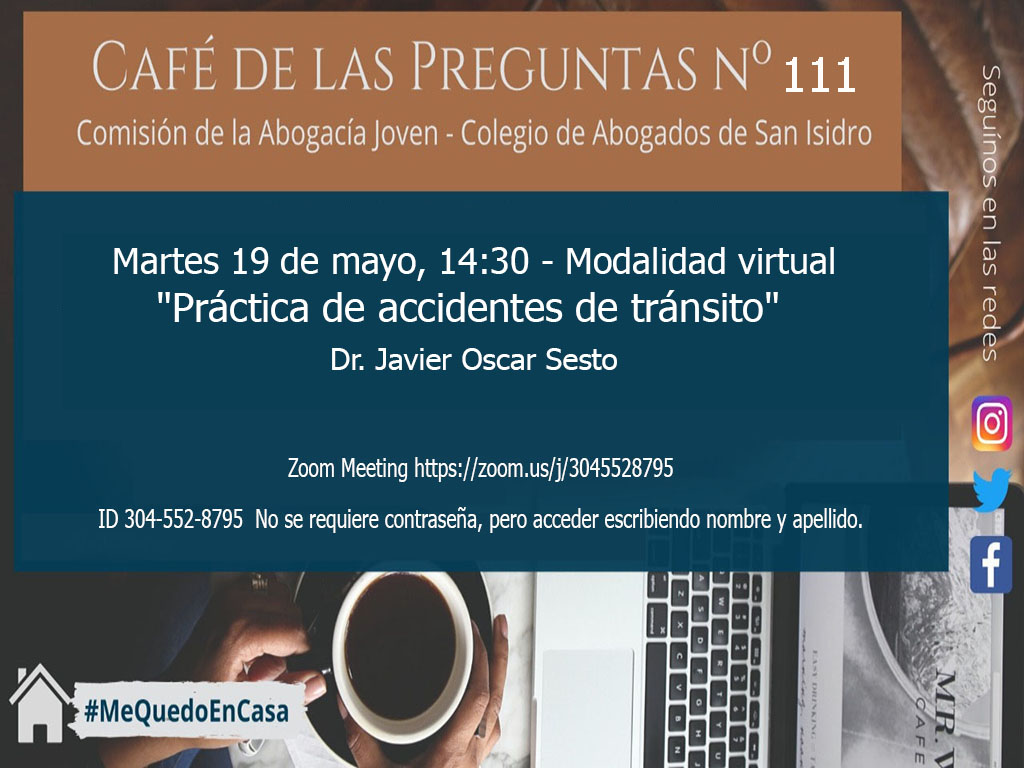 Café de las Preguntas -Virtual- nro. 111