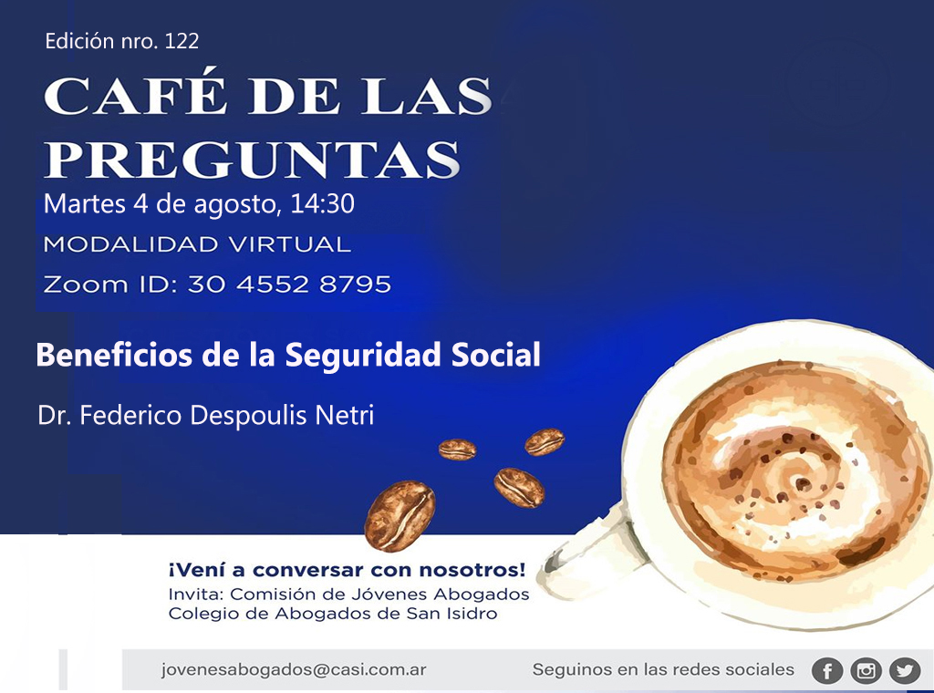 Café de las Preguntas -virtual- CXXII, 4 de agosto