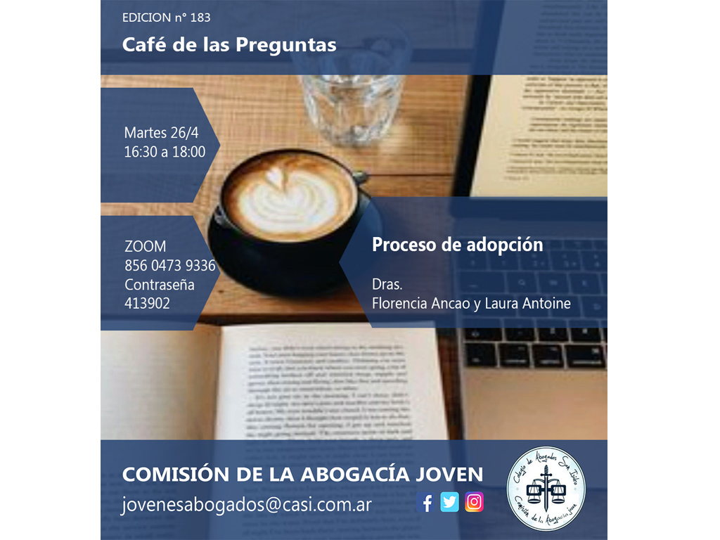 Café de las Preguntas CLXXXIII: martes 26/4/22, 16:30