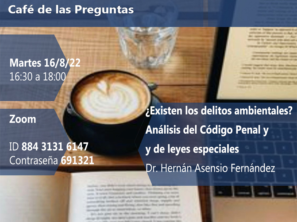 Café de las Preguntas CXCVII: martes 16/8/22, 16:30 -virtual-