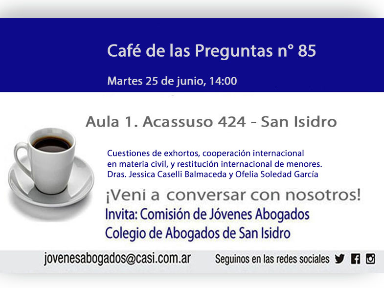 Café de las Preguntas n° 85