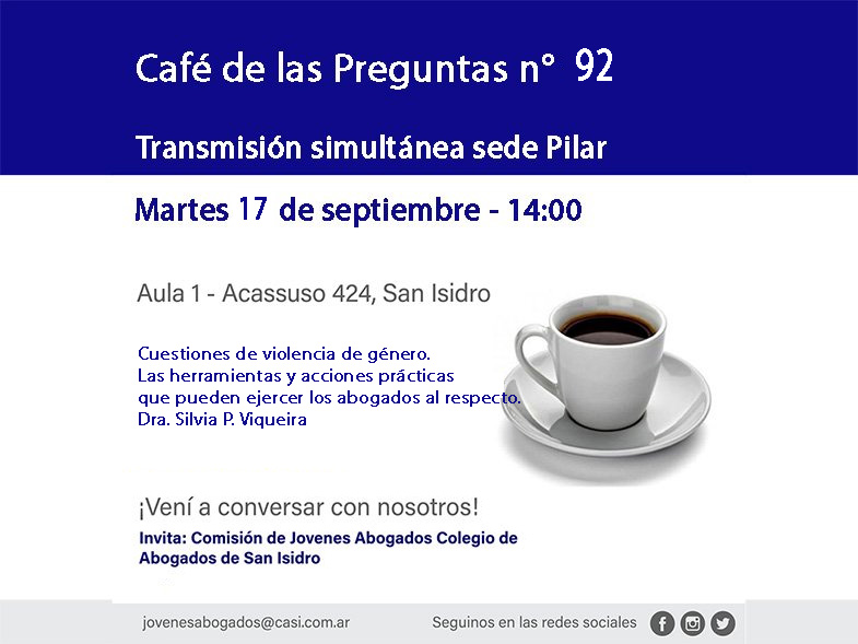 Café de las Preguntas XCII