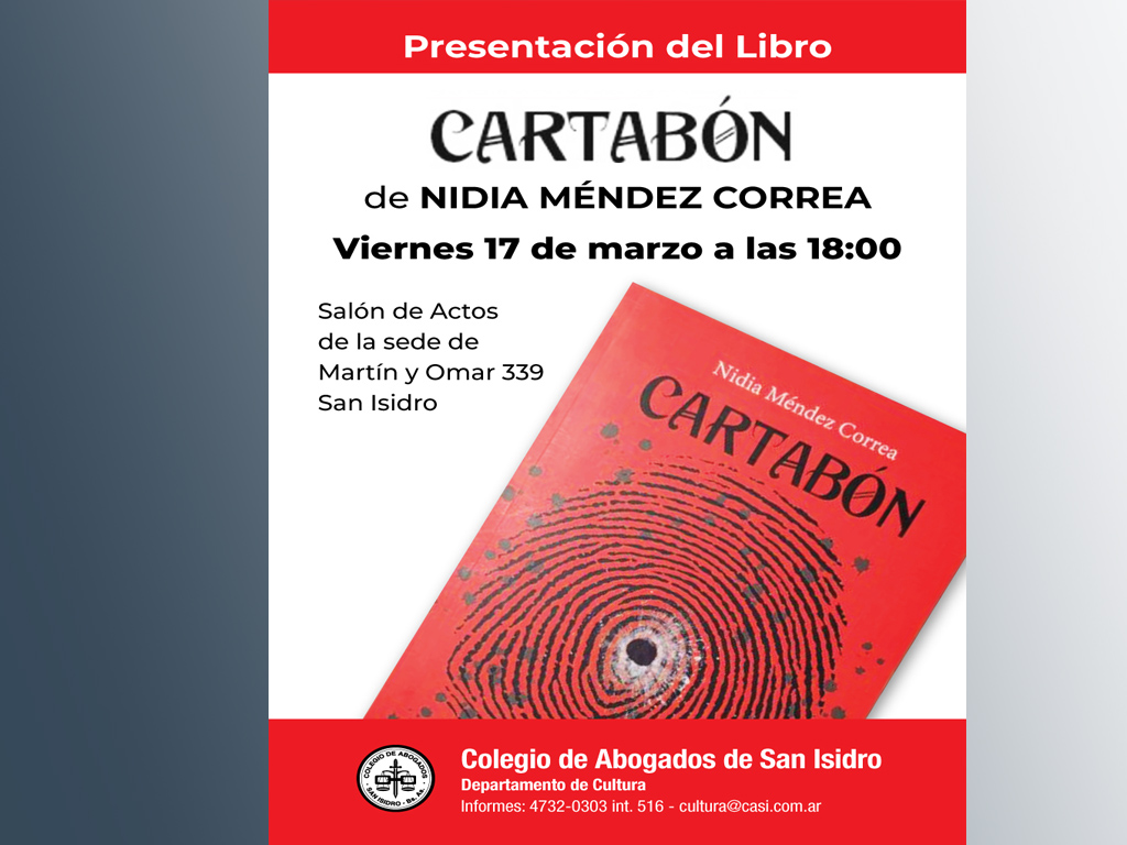 Presentan a "Cartabón"  17/3/23, 18:00