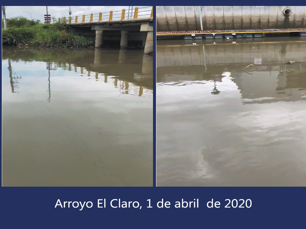 Arroyo El Claro 1 de abril de 2020