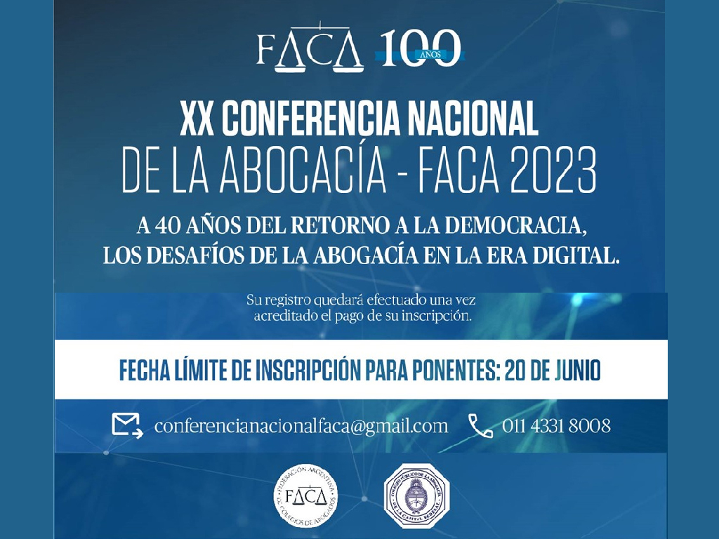 XX Conferencia Nacional de la Abogacía