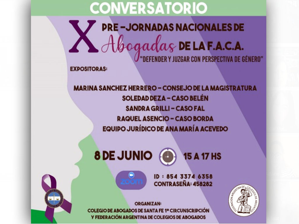 Conversatorio: X Pre Jornadas Nacionales de Abogadas de FACA