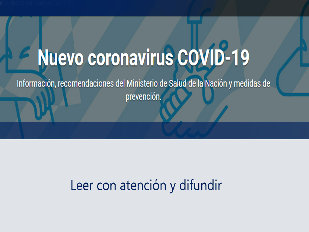 Coronavirus. ¿Qué podemos hacer para cuidarnos?