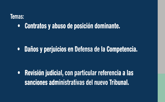 Invitación. Jornada sobre Defensa de la Competencia, 25 de abril, 19:00