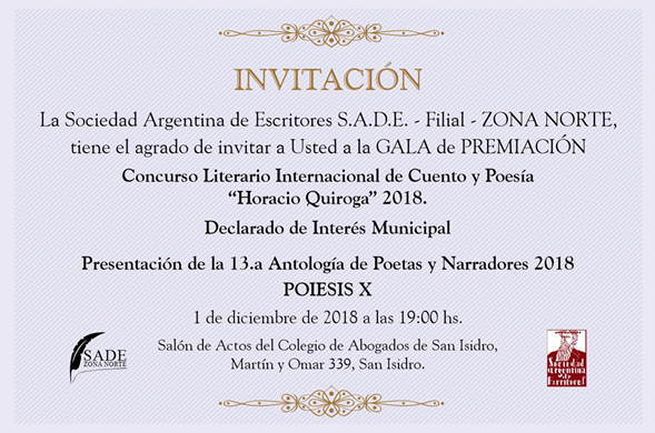 Premiación literaria 2018