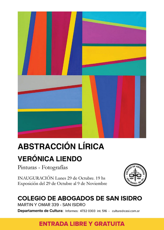 Verónica Liendo: abstracción lírica. Pintura y fotografía