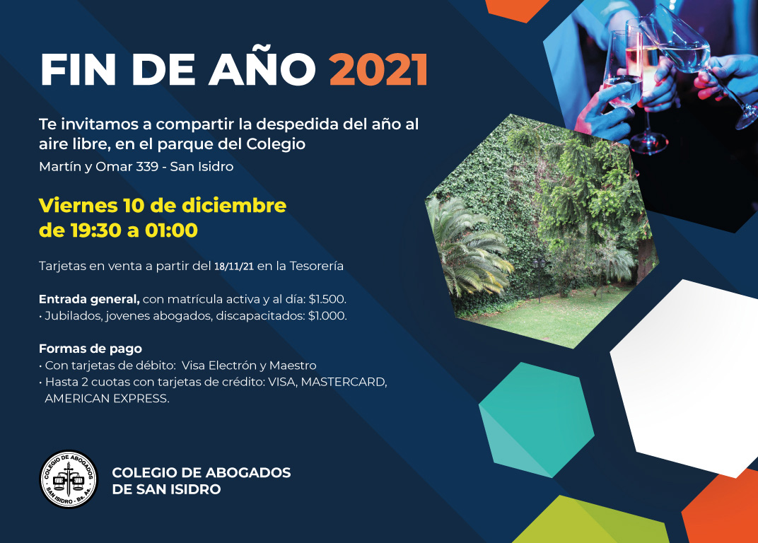 Fin de año 2021 en el parque del Colegio | Colegio de Abogados de San