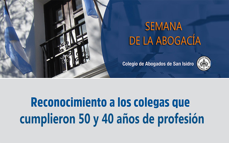 Reconocimiento a colegas con 50 y 40 años de ejercicio profesional