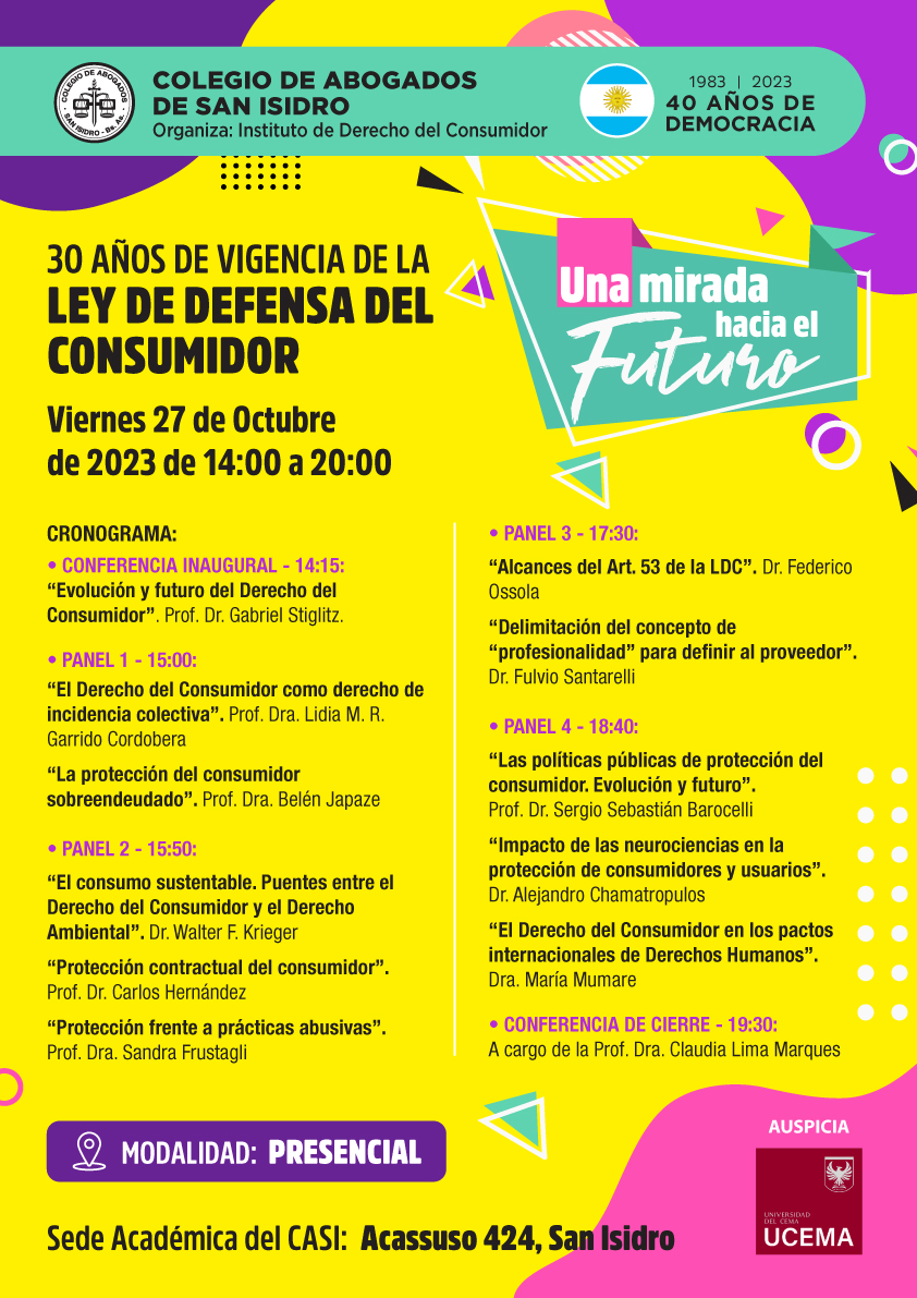 30 años de vigencia de la Ley de defensa del consumidor. Una mirada hacia el futuro