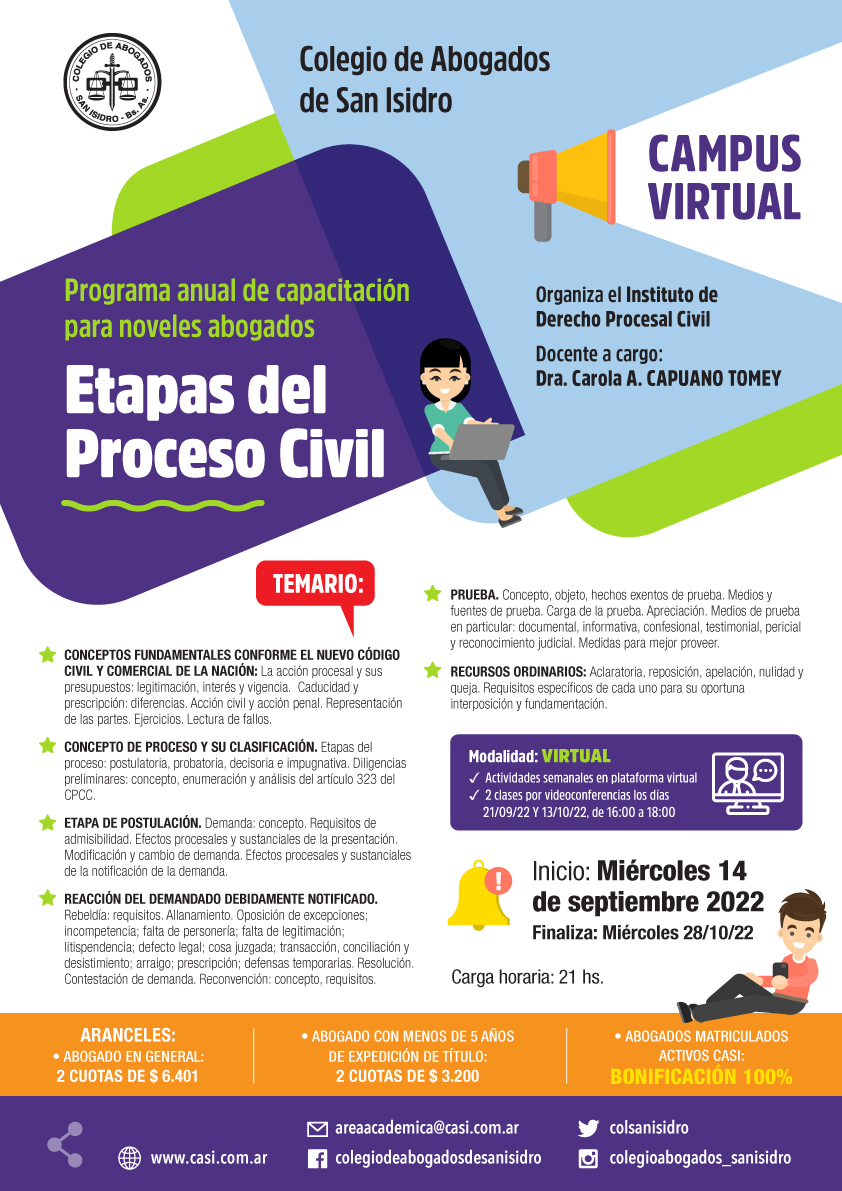 etapas del proceso civil