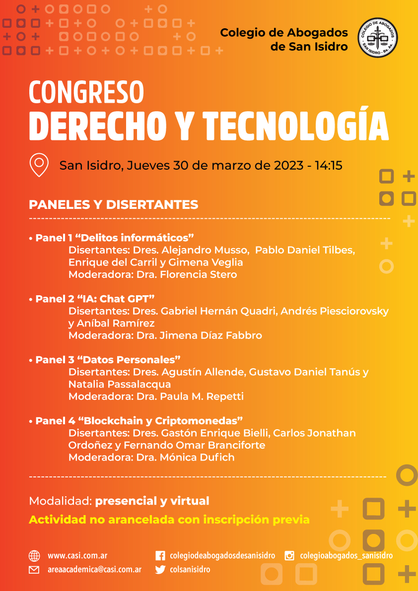 congreso derecho y tecnologia