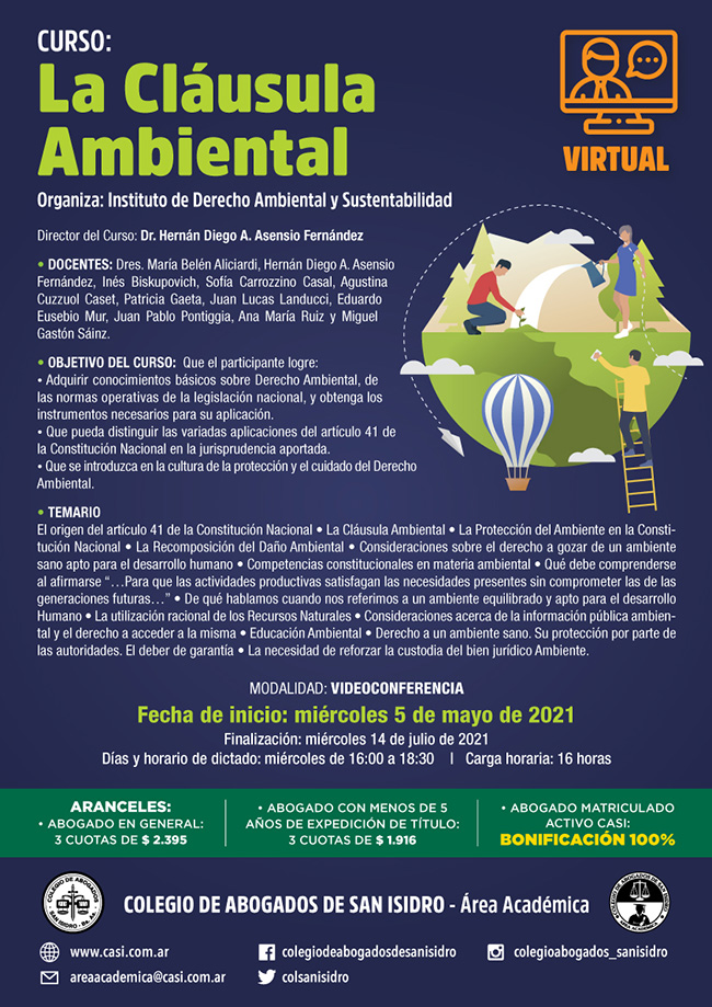 La Cláusula Ambiental. Curso virtual