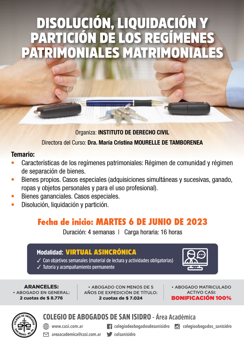 regimen patrimonial del matrimonio