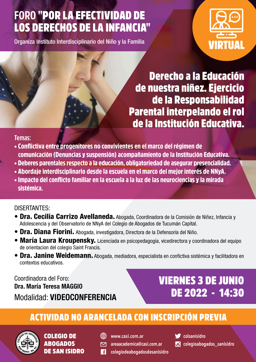 foro por la efectividad de los derechos de la infancia