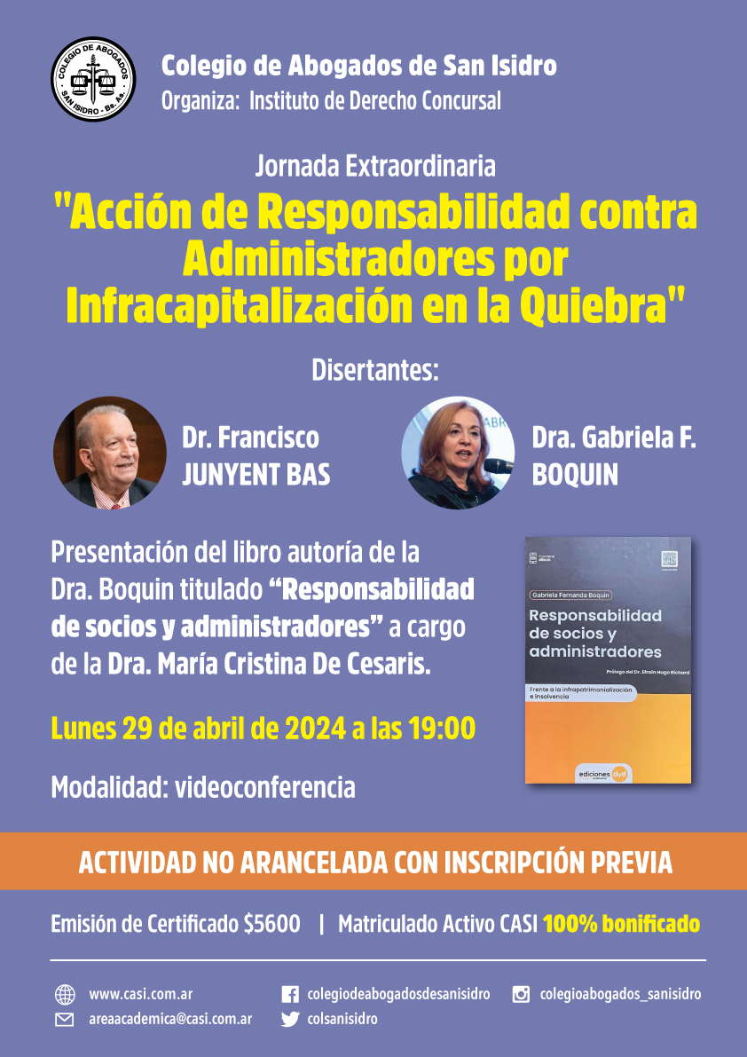 Acción de responsabilidad contra administradores por infracapitalización en la quiebra