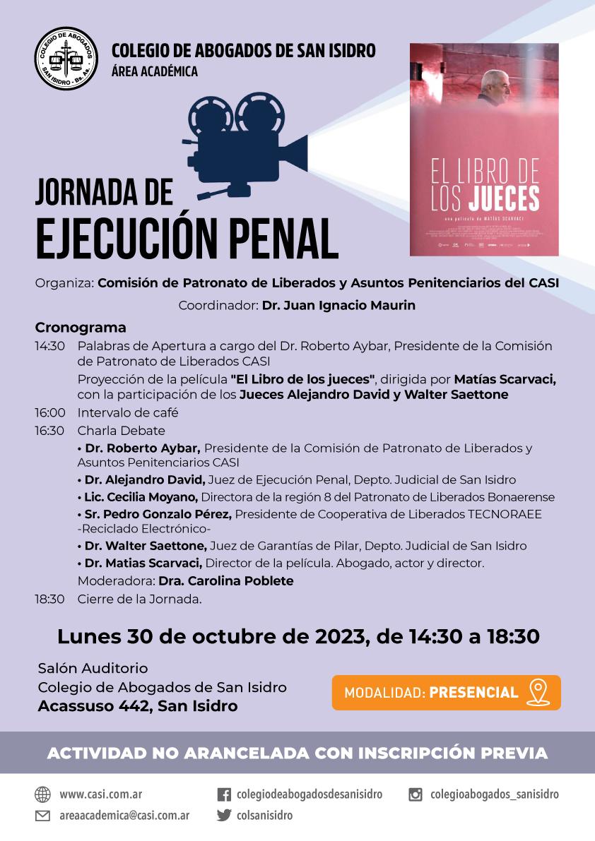 jornada de ejecución penal