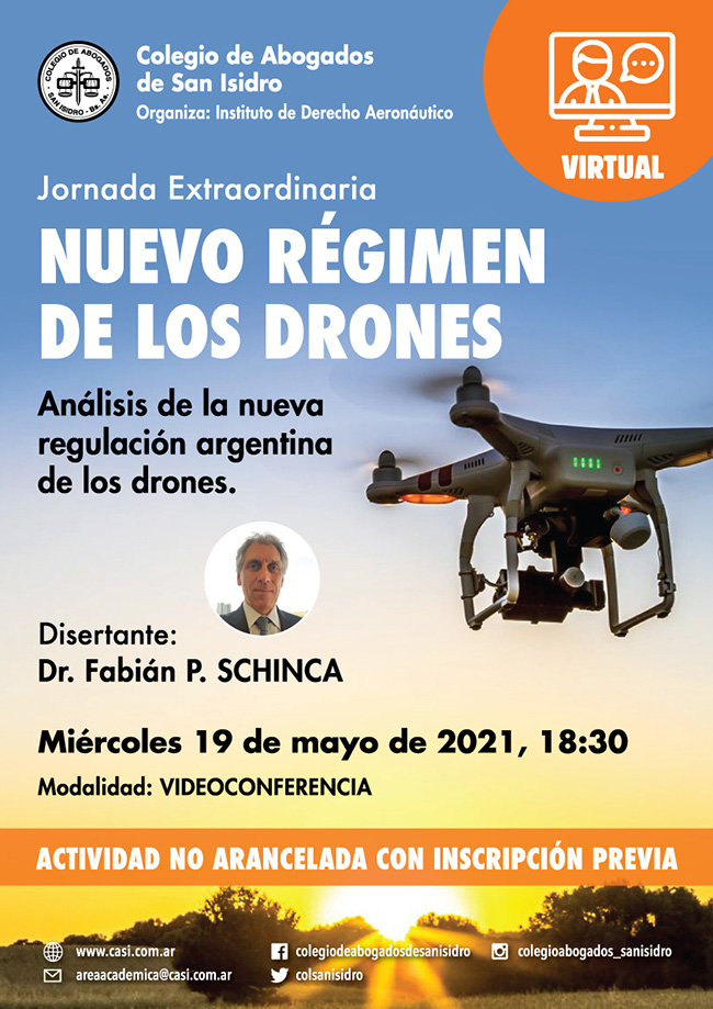 Nuevo régimen de los drones. Jornada