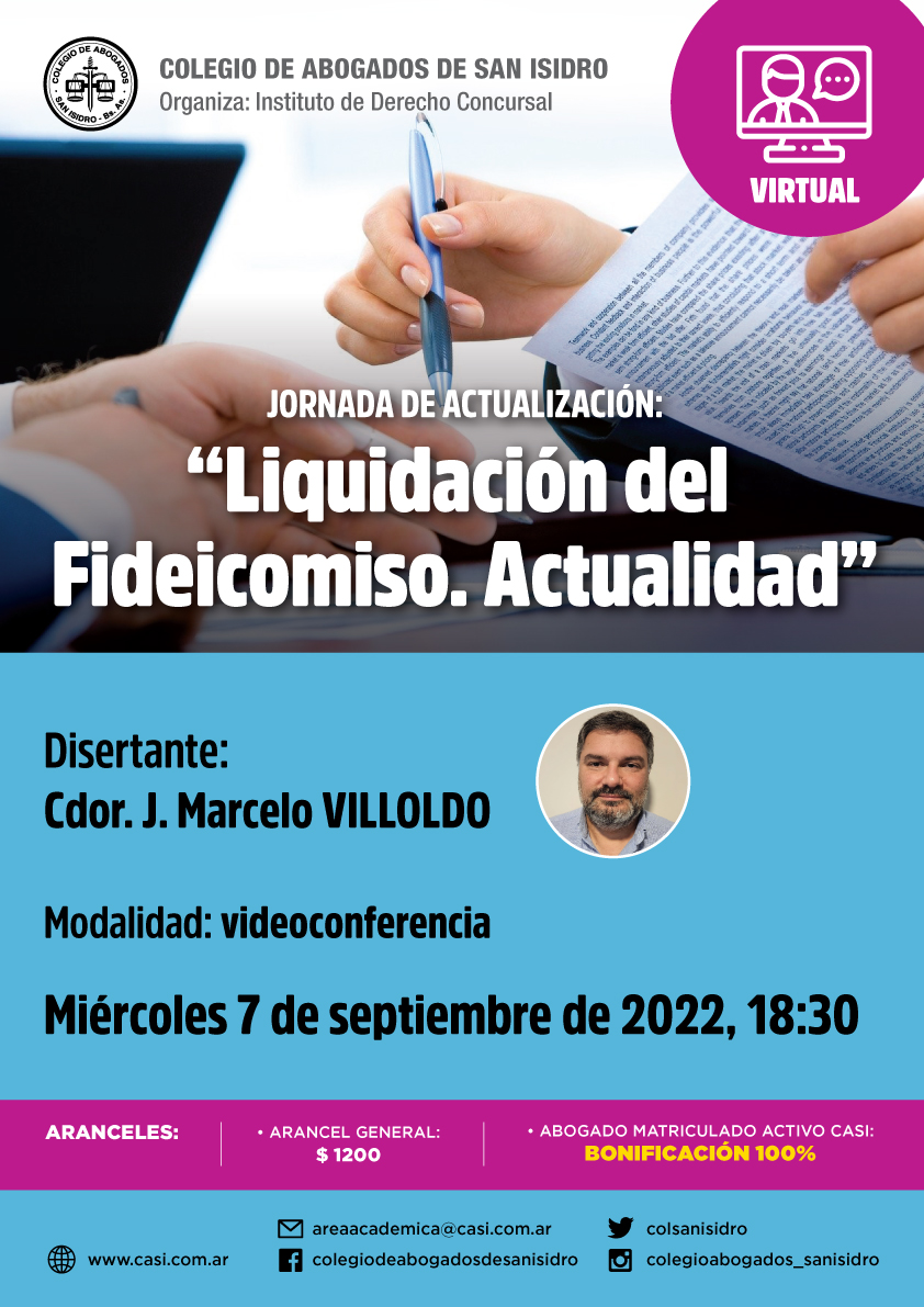 Liquidación del Fideicomiso. Actualidad