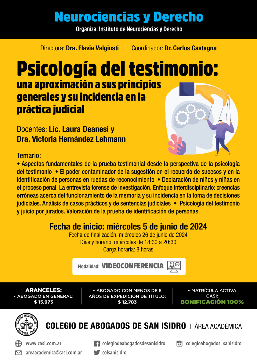 psicologia del testimonio