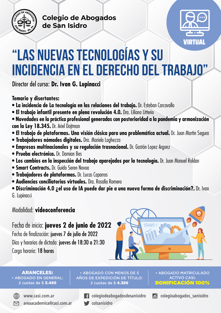 nuevas tecnologias y su incidencia en el derecho del trabajo