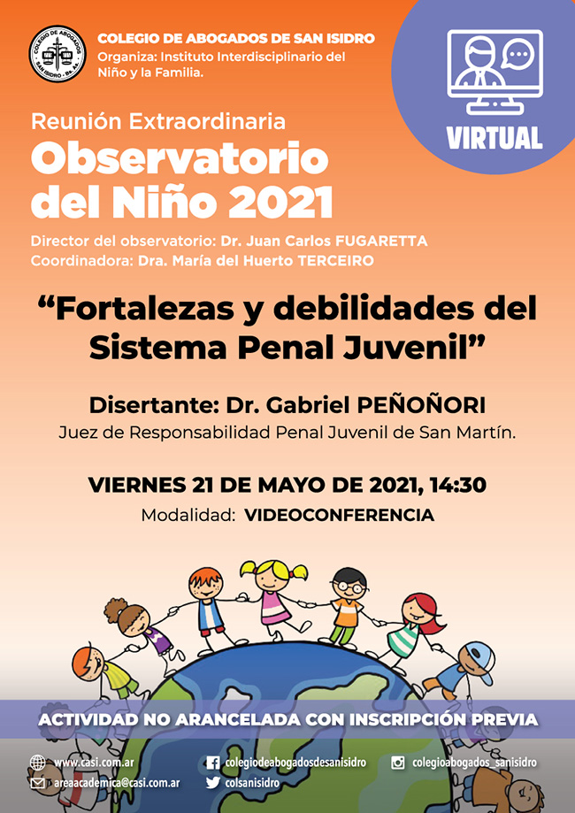 Observatorio del niño 2021. Reunión extraordinaria 21/05/21
