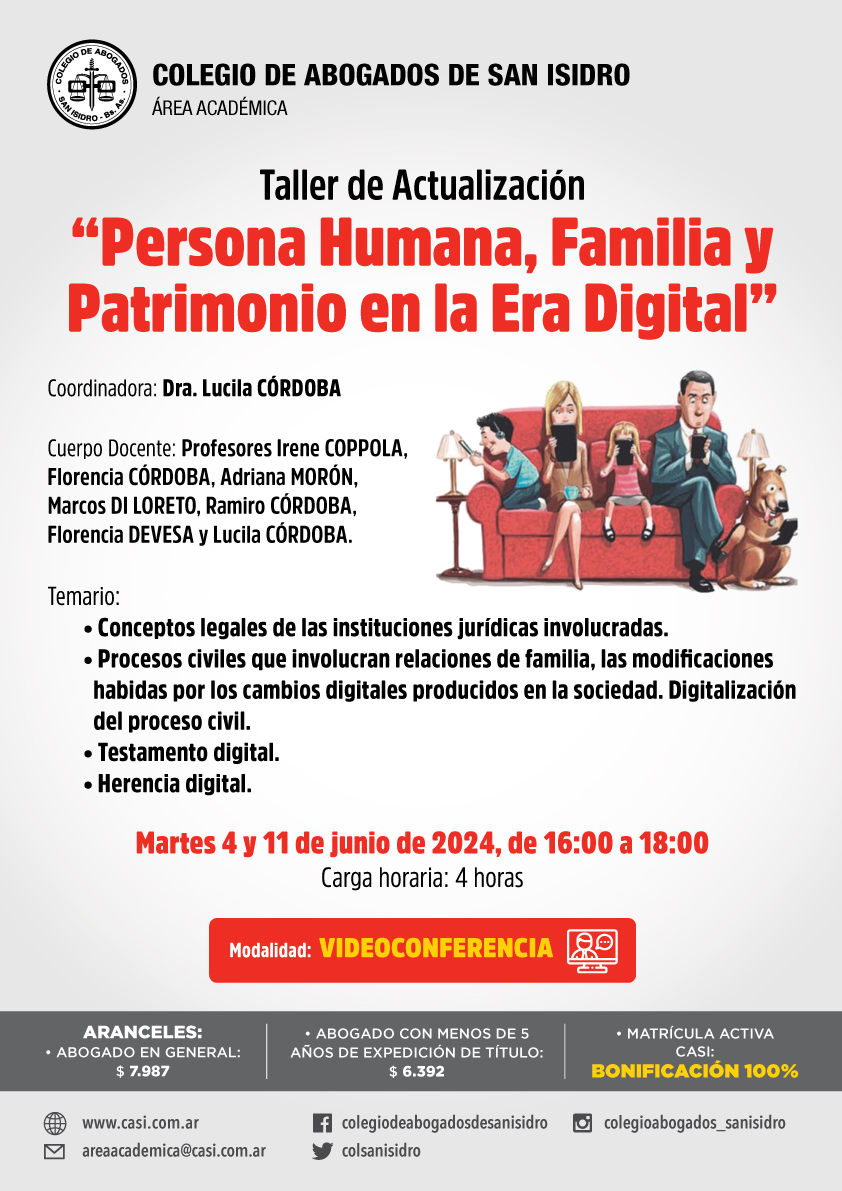 Persona humana, familia y patrimonio en la era digital