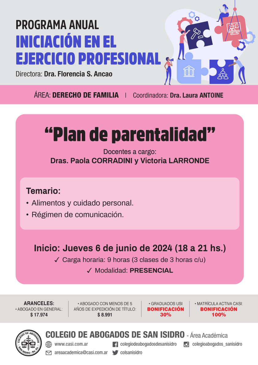 plan de parentalidad