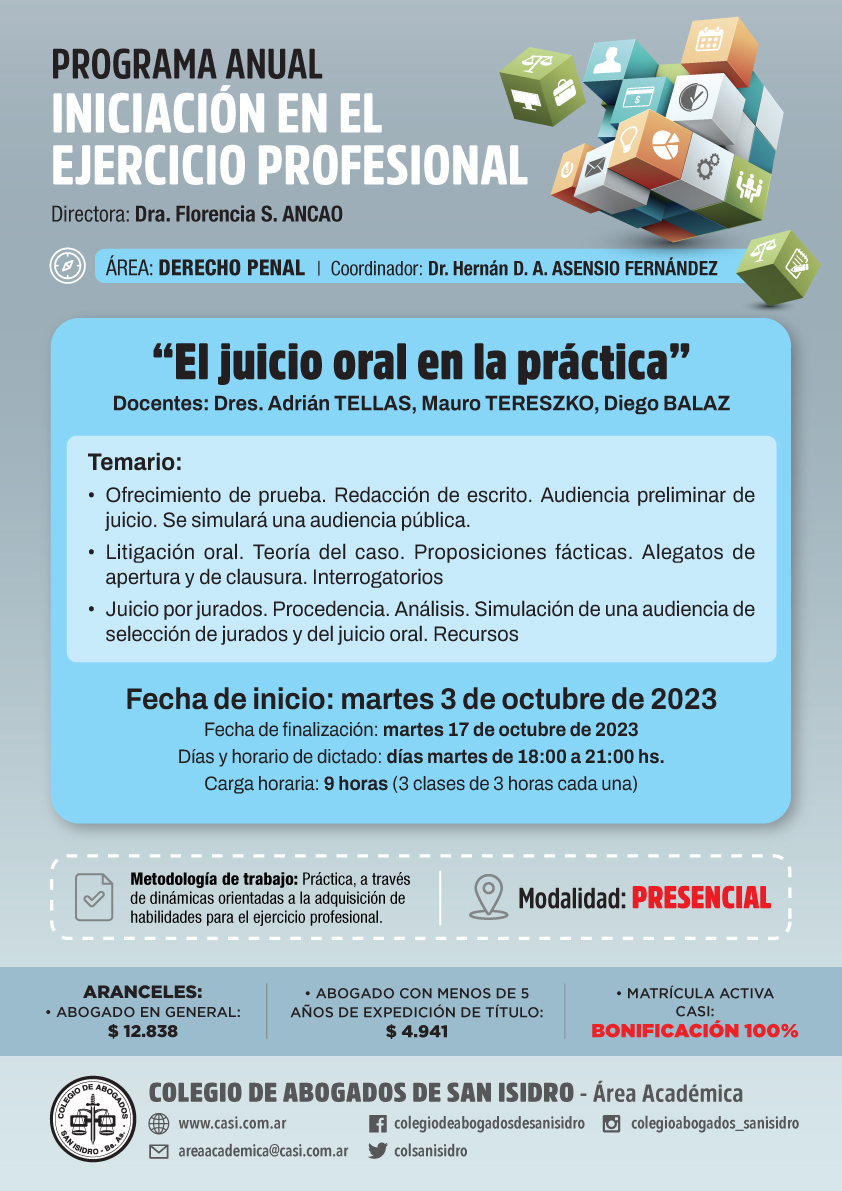 el juicio oral en la practica