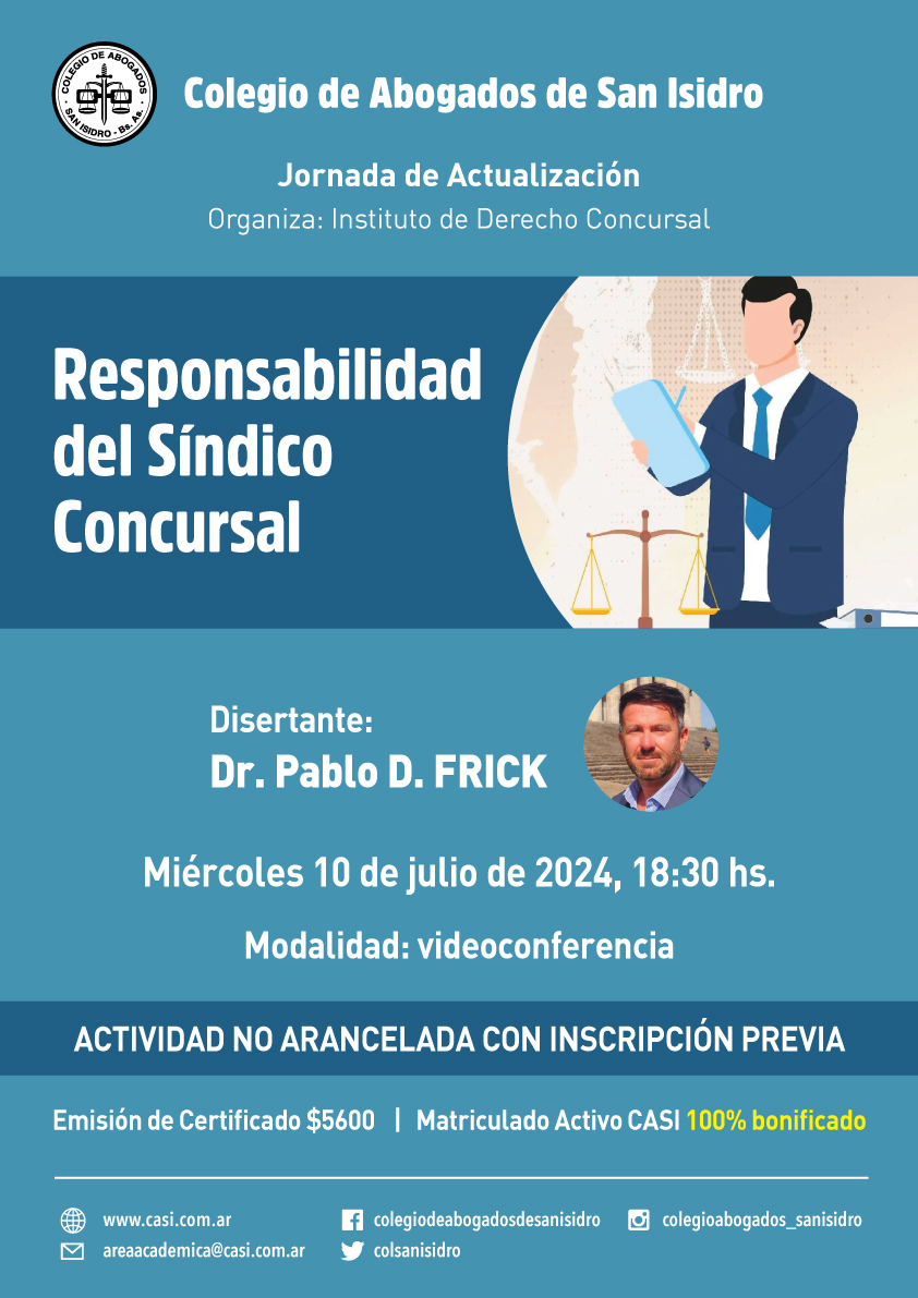 Responsabilidad del Síndico Concursal