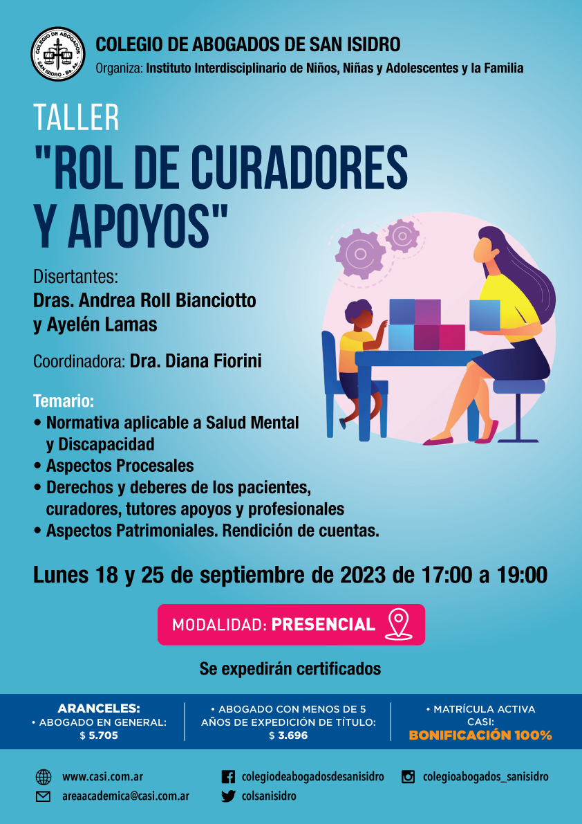 rol de curadores y apoyos